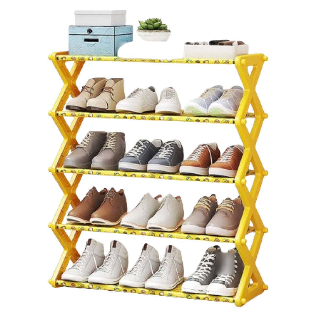 Zapatero Zig Zag de 4 Niveles Horizontal