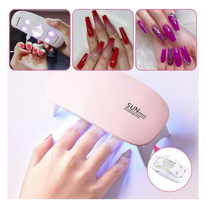 Lámpara de Uñas Mini Portátil UV LED – Secado Rápido, Compacta y Eficiente para Gel de Uñas