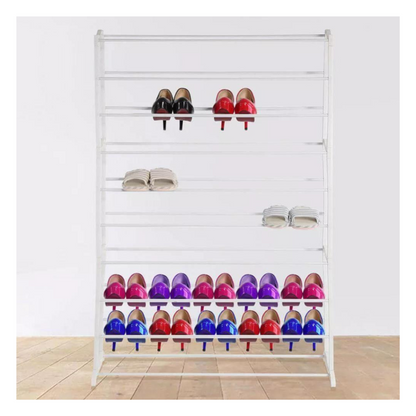 Zapatero Vertical de 9 Niveles – Organizador Elegante y Ajustable para Calzado