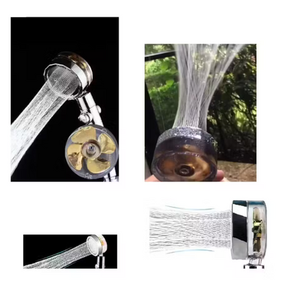 Ducha Hélice de Turbina con Alta Presión | Filtración Avanzada para Piel y Cabello