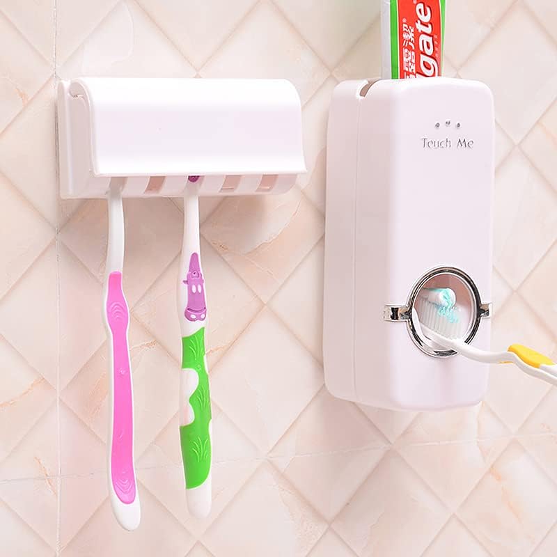 Dispensador de Pasta Dental y Porta Cepillos – Higiene Oral Eficaz y Ordenada