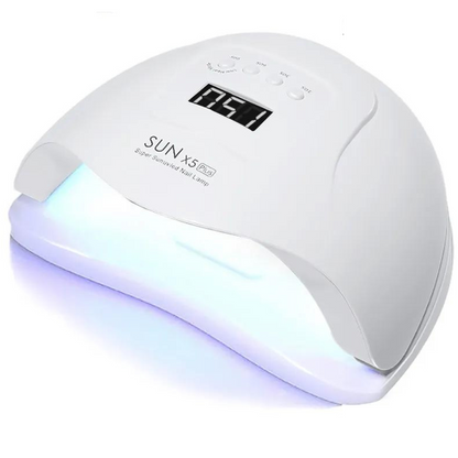 Lámpara de Uñas UV LED Manicure x5 - Secado Rápido y Eficiente para Gel, 24 Luces, Configuración de Tiempo Ajustable