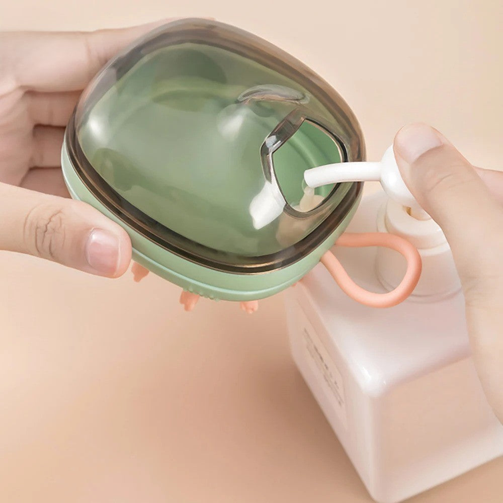 Cepillo de Silicona para Masaje del Cuero Cabelludo 